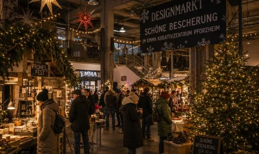 Designmarkt Sch&ouml;ne Bescherung im EMMA Kreativzentrum:  in Pforzheim ansehen