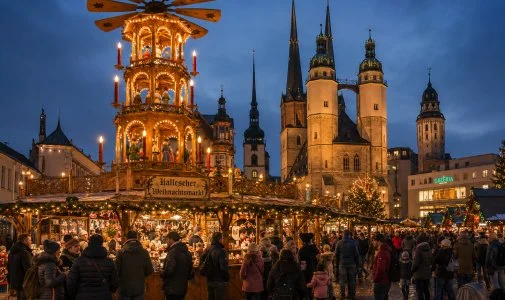 Hallescher Weihnachtsmarkt:  in Halle (Saale) ansehen