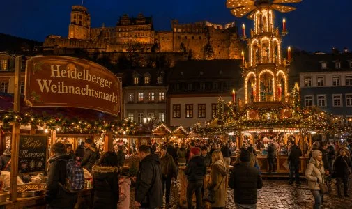 Heidelberger Weihnachtsmarkt:  in Heidelberg ansehen