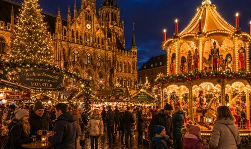 Weihnachtsmarkt rund um das Rathaus