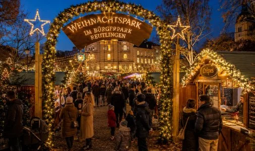 Weihnachtspark im B&uuml;rgerpark:  in Reutlingen ansehen