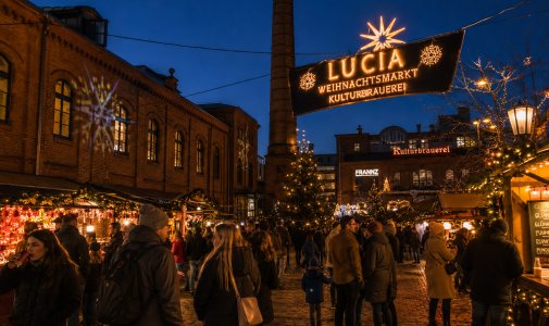 Lucia Weihnachtsmarkt Kulturbrauerei besuchen Lucia Weihnachtsmarkt Kulturbrauerei besuchen