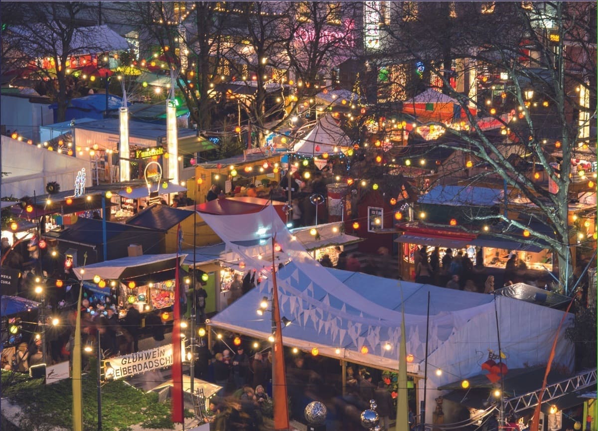 Münchener Freiheit Schwabinger Weihnachtsmarkt besuchen